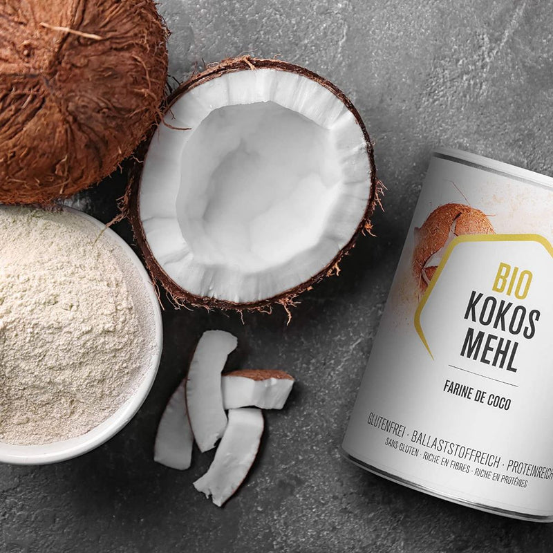 Load image into Gallery viewer, دقيق جوز الهند العضوي 600 جرام - nu3 Organic Coconut Flour 600 gm - GermanVit - Saudi arabia
