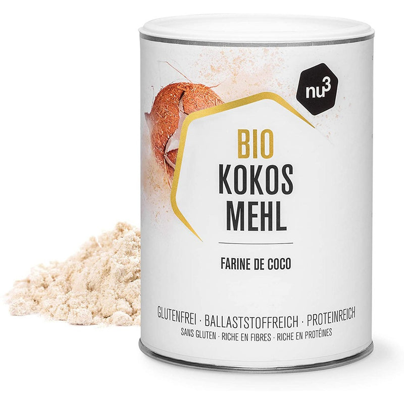 Load image into Gallery viewer, دقيق جوز الهند العضوي 600 جرام - nu3 Organic Coconut Flour 600 gm - GermanVit - Saudi arabia

