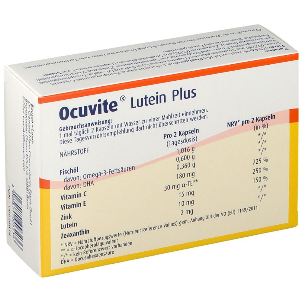 أكيوفيت لوتين بلاس 60 كبسولة - Ocuvite Lutein Plus 60 Cap - GermanVit - Saudi arabia