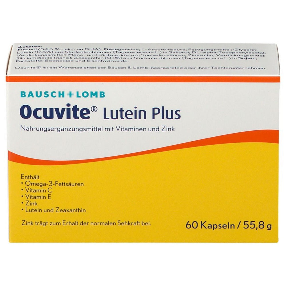 أكيوفيت لوتين بلاس 60 كبسولة - Ocuvite Lutein Plus 60 Cap - GermanVit - Saudi arabia