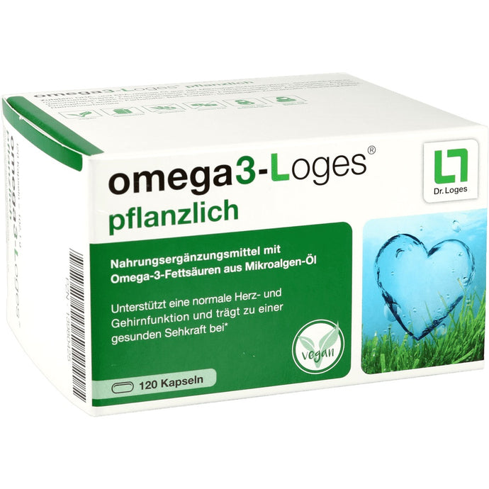أوميجا3 نباتي 120 كبسولة - Dr. Loges Omega3-Loges Vegetable 120 Caps - GermanVit - Saudi arabia