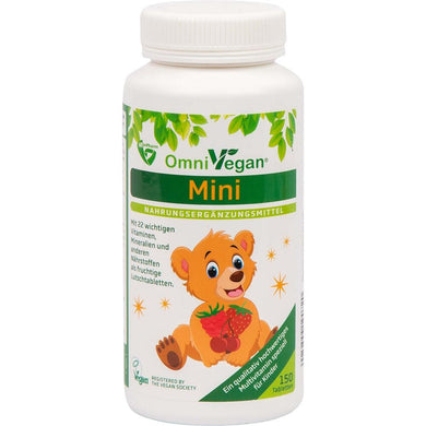 أومنيفيجان فيتامينات للأطفال 150 قرص استحلاب - OmniVegan Mini Multivitamins For Children 150 Lozenges - GermanVit - Saudi arabia