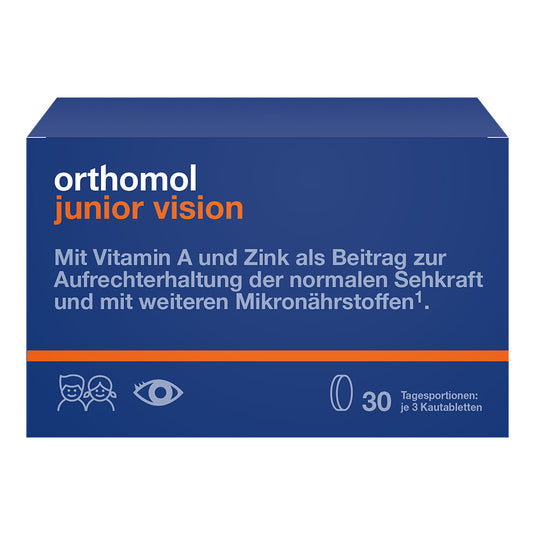 أورثومول جونيور فيتامينات للعين 30 جرعة مضغ - Orthomol Junior Vision Chews 30 Doses - GermanVit - Saudi arabia