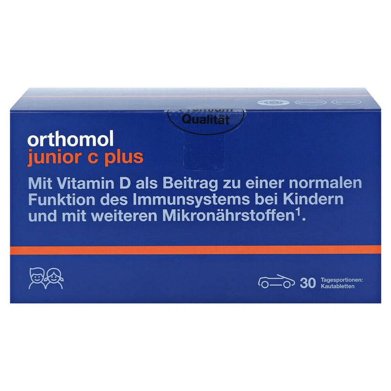 حميل الصورة في عارض المعرض ، أورثومول جونيور سي بلس 30 جرعة مضغ - Orthomol Junior C plus chews 30 Doses - GermanVit - Saudi arabia
