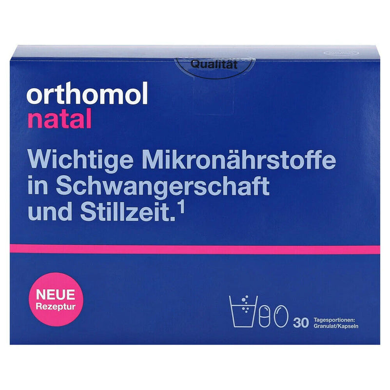 حميل الصورة في عارض المعرض ، أورثومول ناتال 30 جرعة أكياس وكبسولات - Orthomol Natal 30 Sachets / Capsules - GermanVit - Saudi arabia

