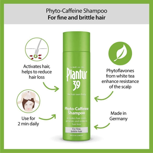بلانتور 39 كافيين شامبو 250 مل - Plantur 39 Caffeine Shampoo 250 ml - GermanVit - Saudi arabia