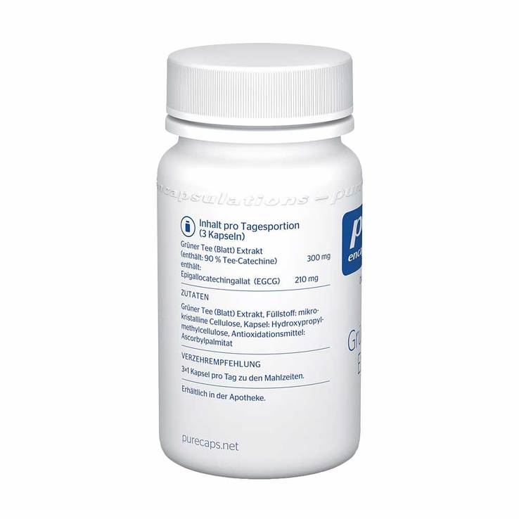 خلاصة الشاي الأخضر 60 كبسولة - Pure Encapsulations Green Tea Extract 60 Caps - GermanVit - Saudi arabia