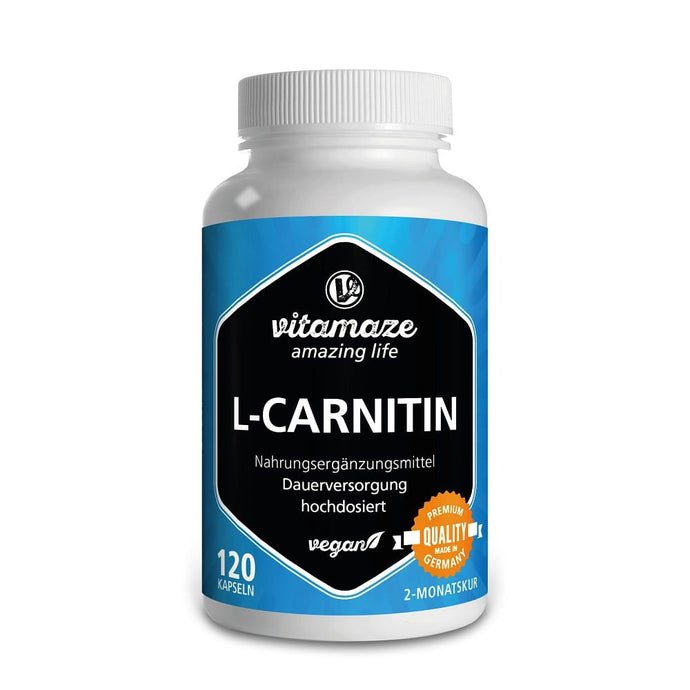 إل-كارنتين 680 مج 120 كبسولة - Vitamaze L-CARNITIN 680 mg 120 Cap - GermanVit - Saudi arabia
