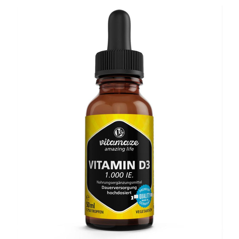 حميل الصورة في عارض المعرض ، فيتامين د3 سائل 1000 وحدة 50 مل - Vitamaze VITAMIN D₃ Drops 1,000 IU 50 ml - GermanVit - Saudi arabia
