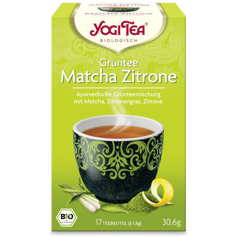 Load image into Gallery viewer, شاي ماتشا الأخضر مع الليمون 17 كيس - YOGI TEA Green Tea Matcha Lemon 17 Filter Bags - GermanVit - Saudi arabia
